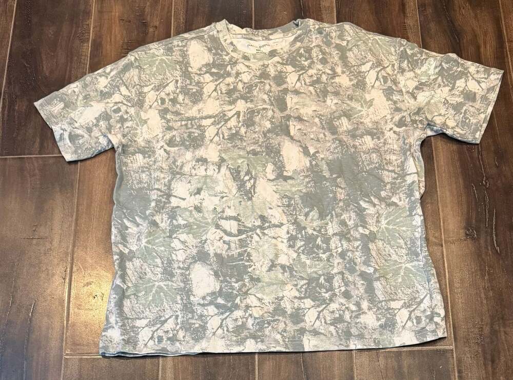 Public Supply NYC Men's Crewneck Short Sleeve Camo Print T-Shirt